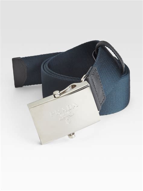 mens blue prada belt|Prada nylon belts.